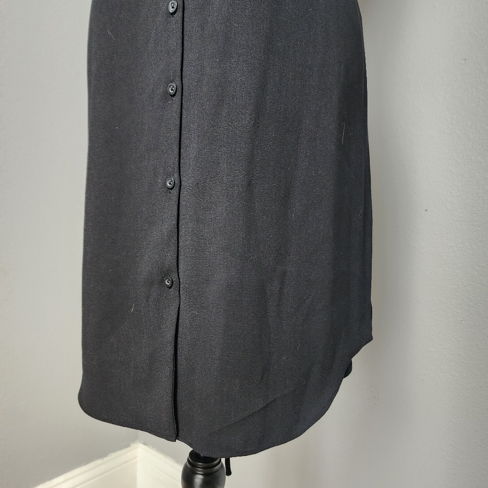 Apt.9 black button down dress, size 10 - Picture 3 of 6